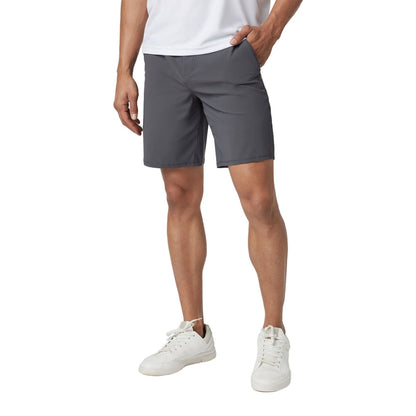 Vuori Mens Meta Short 8In Shorts in Grey Color