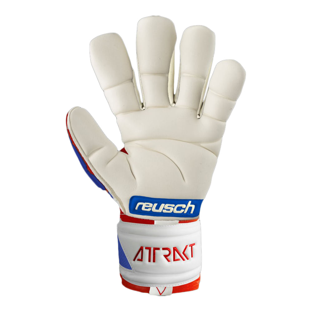 Continental Sports Supply Mens Attrakt Freegel Gold Fng Soccer Gloves in Red Color