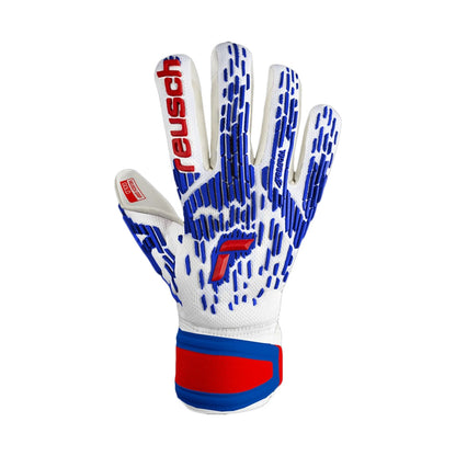 Continental Sports Supply Mens Attrakt Freegel Gold Slk Soccer Gloves in Blue Color
