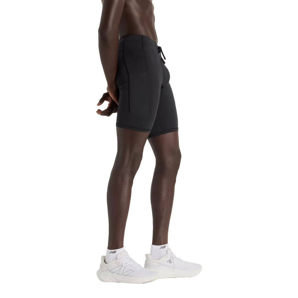 New Balance Mens Sleek Pocket Ht 9In Shorts in Black Color