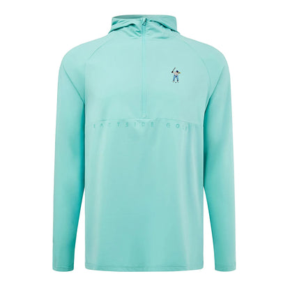 Eastside Golf Mens Performance Ltwt Hoodie Tops in Blue Color