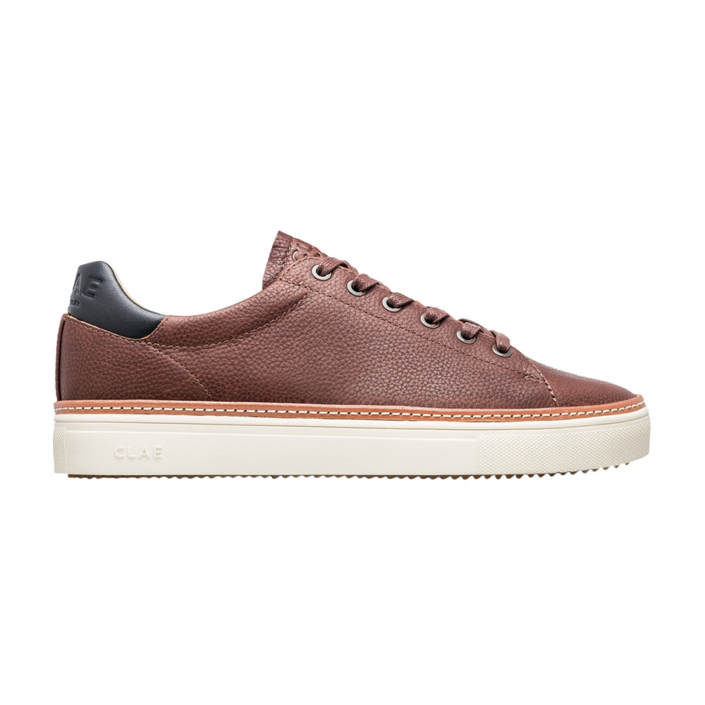 Clae Mens Bradley Welt Sneakers in Brown Color