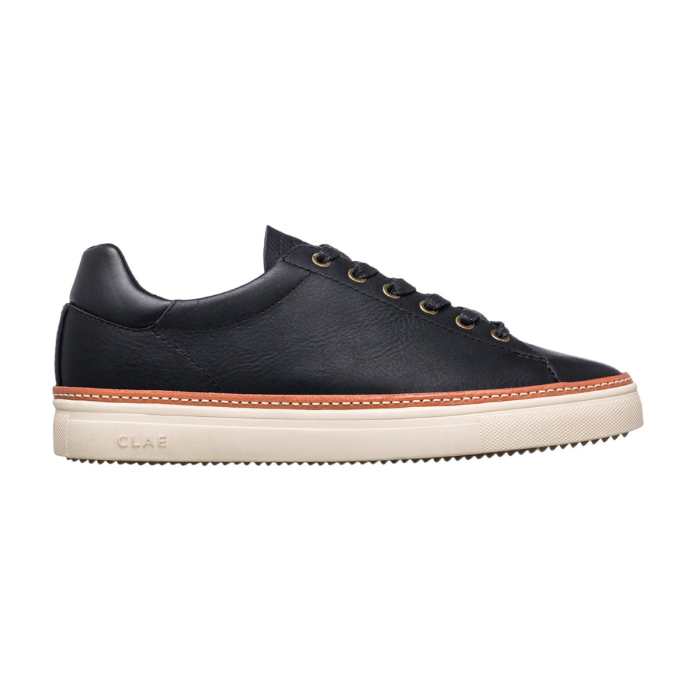 Clae Mens Bradley Welt Sneakers in Black Color