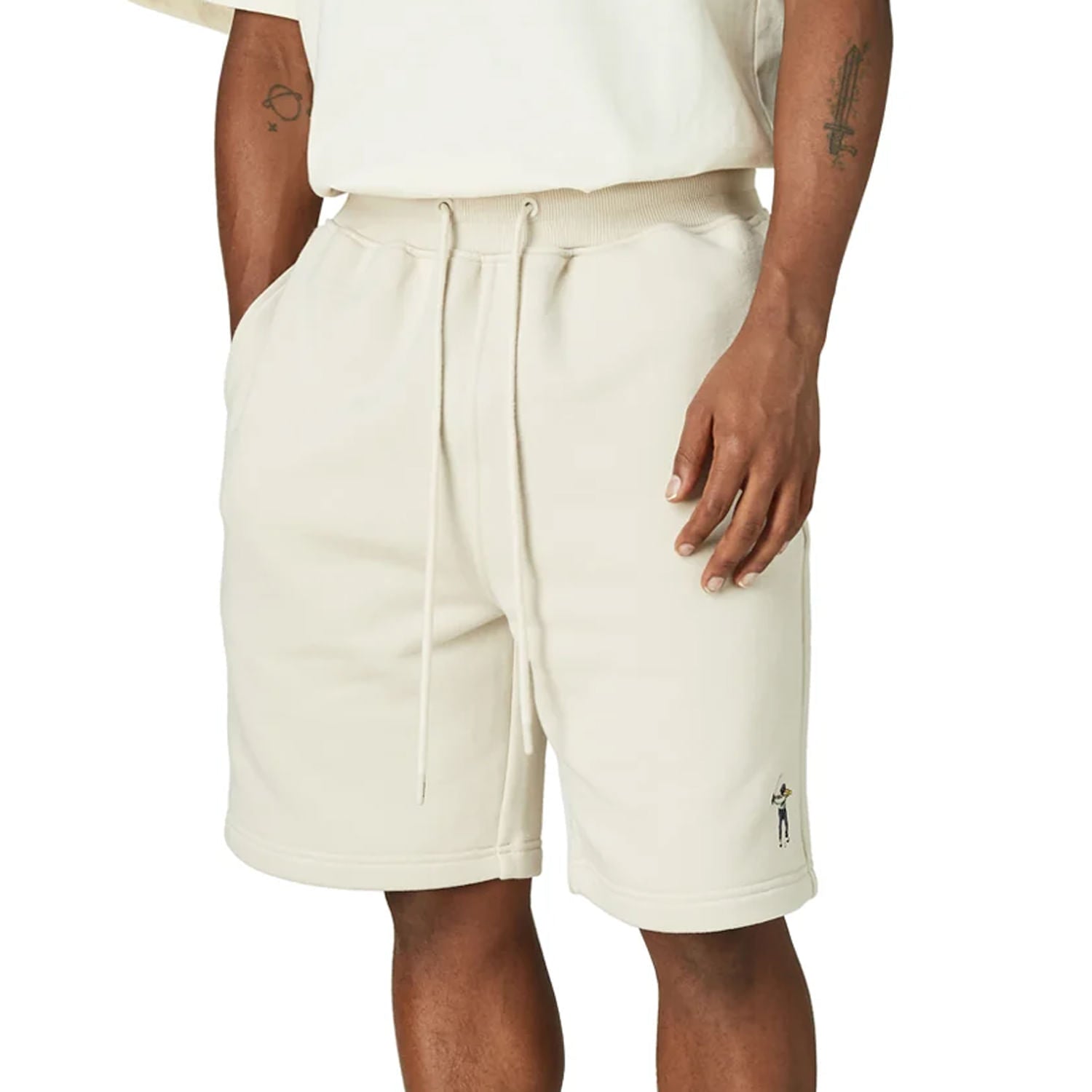 Eastside Golf Mens Core Fleece Short in Brown Color