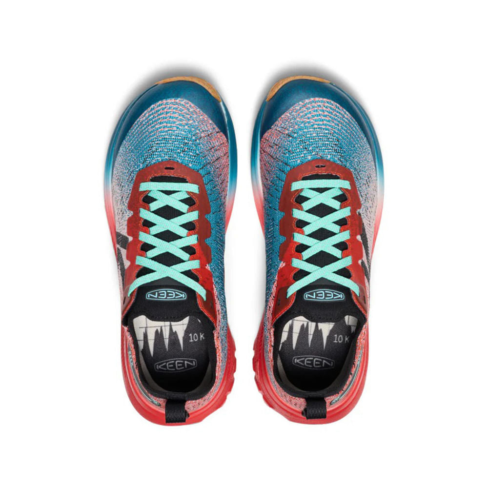 Keen Mens Seek Trail Running Shoes in Blue Color