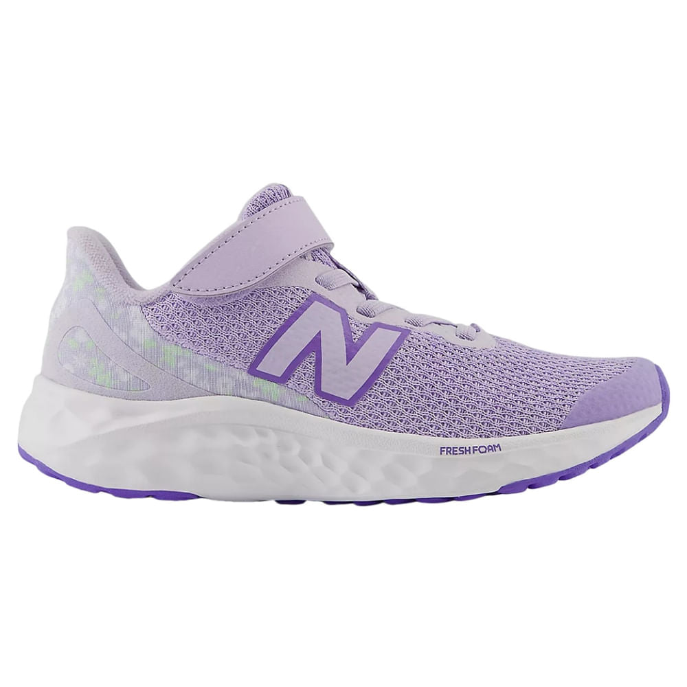 New Balance Kids Fresh Foam Arishi V4 Running Shoes in Purple Color