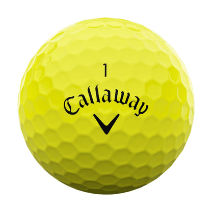 Callaway Golf Supersoft Yellow 25 Golf Balls in Yellow Color