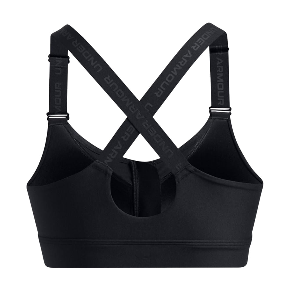 Under Armour Womens Infinity 2.0 High Zip Sp Sports Bras in Black Color