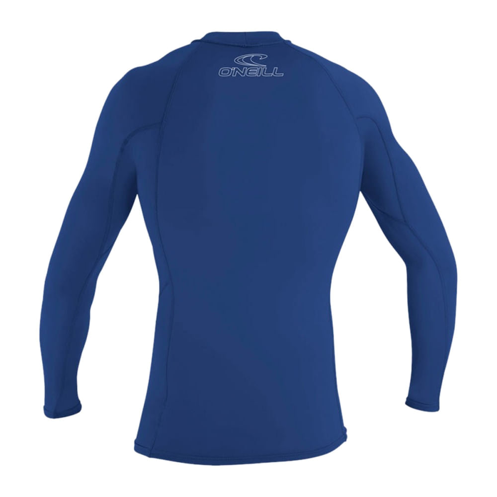 O'Neill Mens Skins L/S Crew Swimsuits in Blue Color