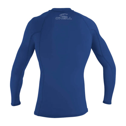 O'Neill Mens Skins L/S Crew Swimsuits in Blue Color