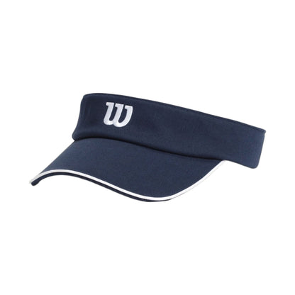 Wilson Womens Classic Script Visor C in Blue Color