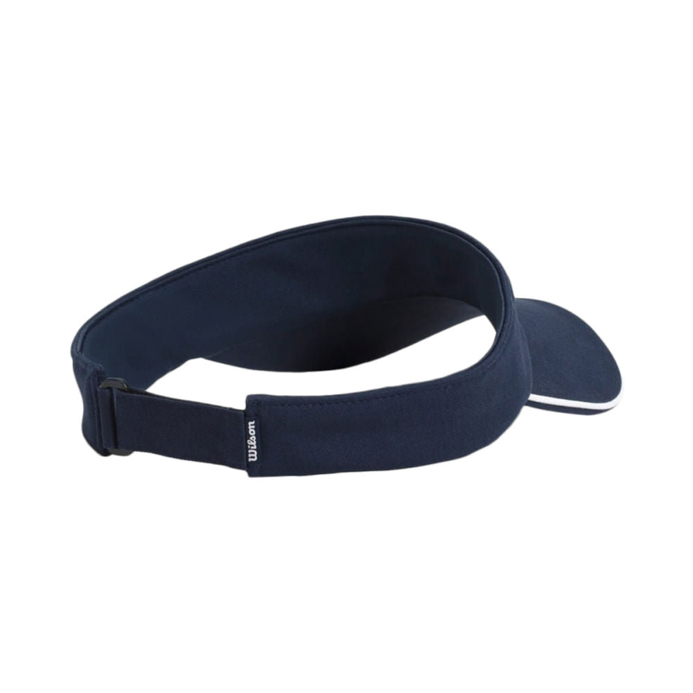 Wilson Womens Classic Script Visor C in Blue Color