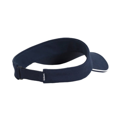 Wilson Womens Classic Script Visor C in Blue Color