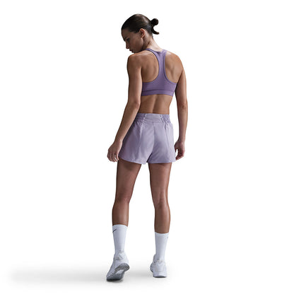 Nike Womens Df One Mr 3In Bl Shorts in Purple Color