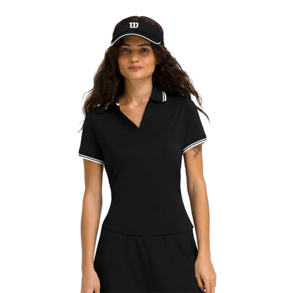 Wilson Womens Club Polo Black Tops in Black Color