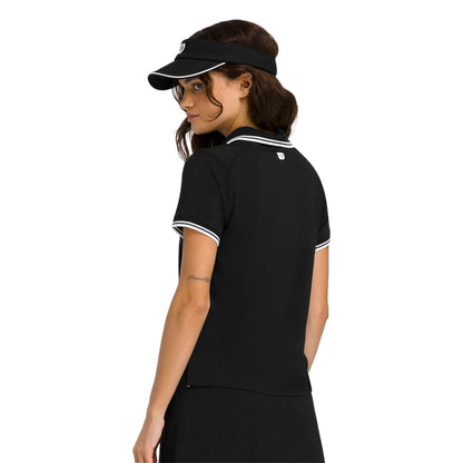 Wilson Womens Club Polo Black Tops in Black Color