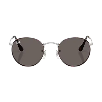 Ray Ban Unisex Round Mtl Havana Silver Accessories in Grey Color