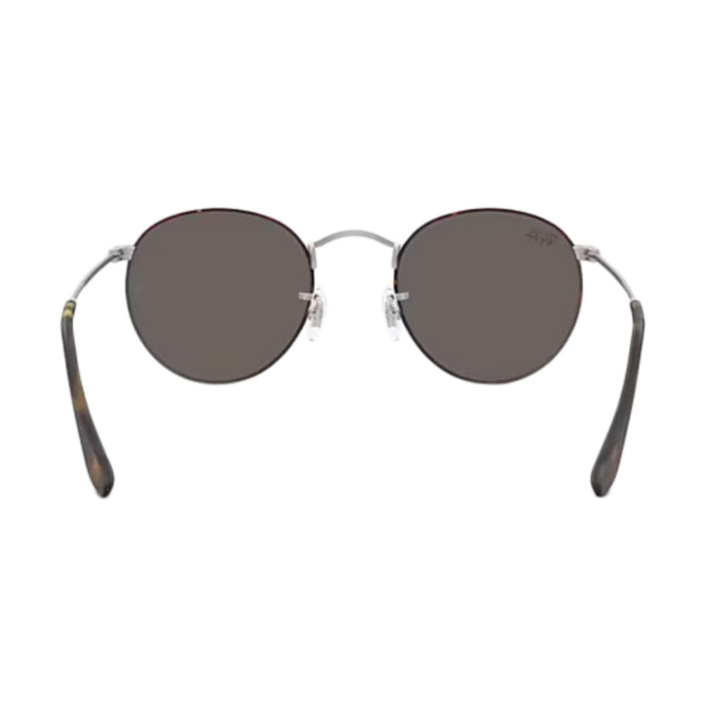 Ray Ban Unisex Round Mtl Havana Silver Accessories in Grey Color