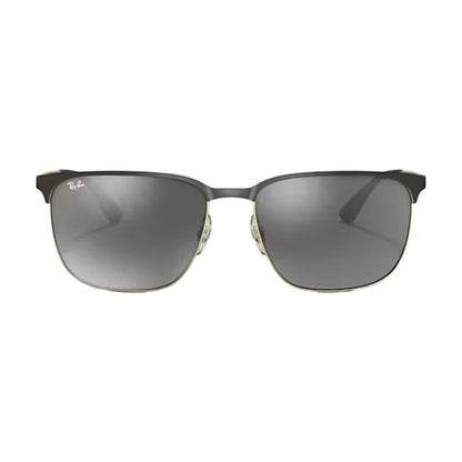 Ray Ban Unisex Square Mtl Black Arista Accessories in Grey Color