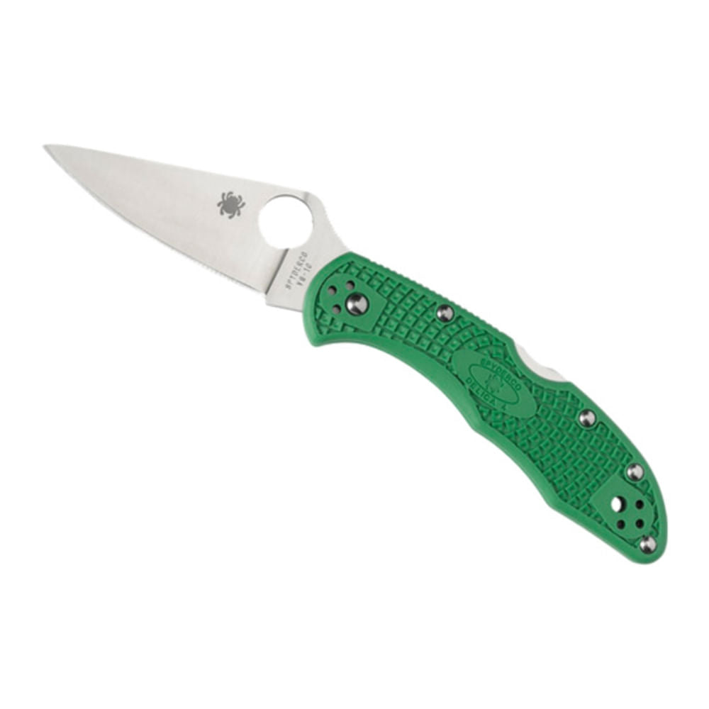 Liberty Mountain Spyderco Delica 4 Ltwt C Knives in Green Color