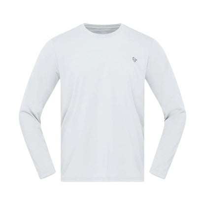 Norrona Mens M/Tech Long Sleeve Tops in White Color