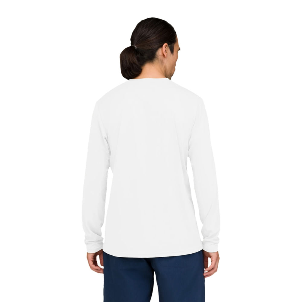 Norrona Mens M/Tech Long Sleeve Tops in White Color