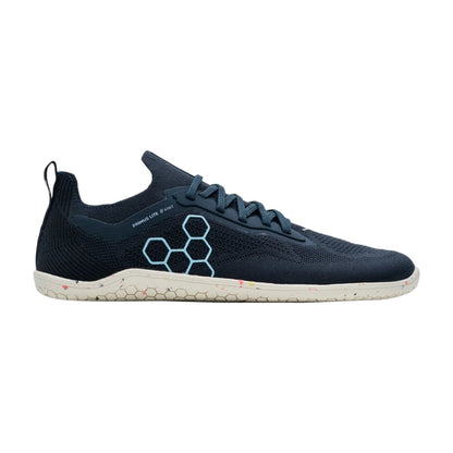 Vivobarefoot Mens Primus Lite Knit M Trail Running Shoes in Blue Color