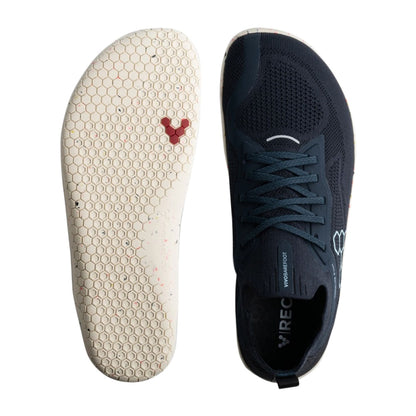 Vivobarefoot Mens Primus Lite Knit M Trail Running Shoes in Blue Color