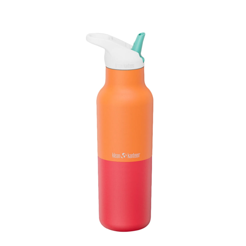 Klean Kanteen Rise Classic 16Oz W.Flip Water Bottles in Orange Color