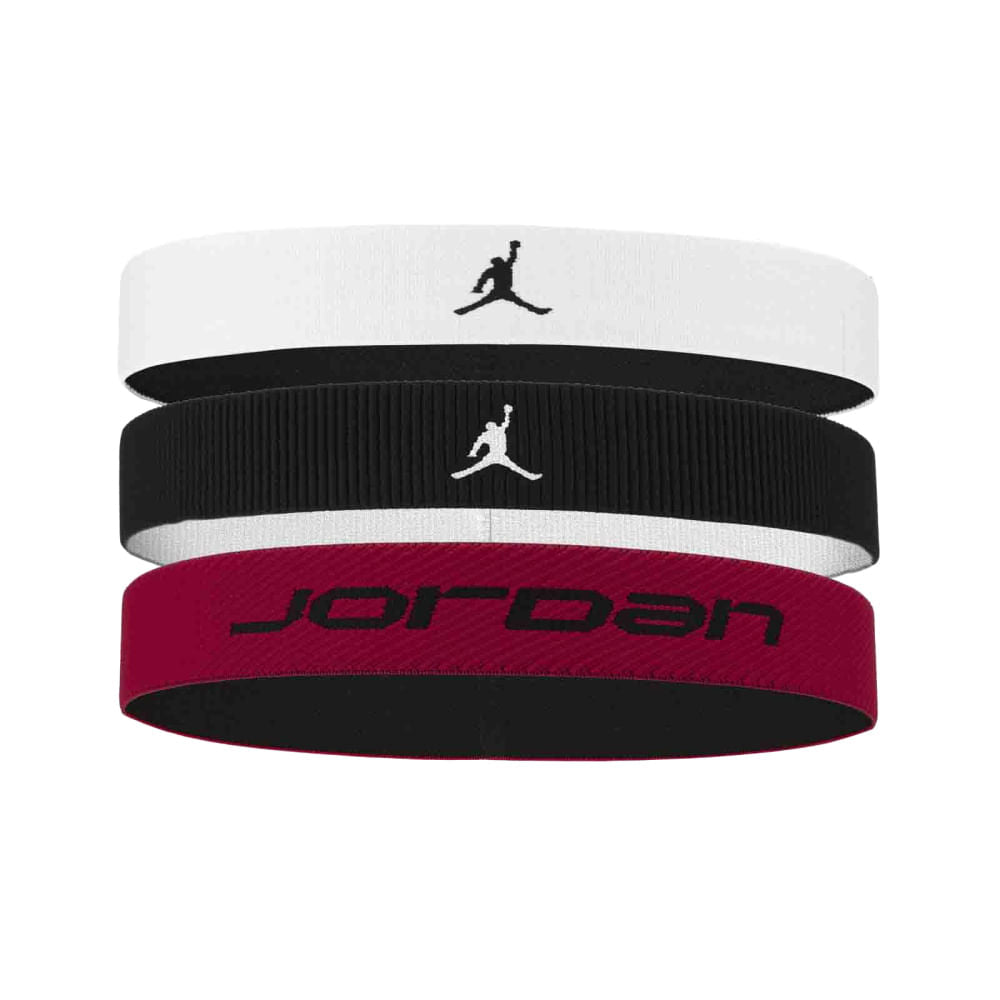 Nike Jordan 3Pk Elastic Sport Headbands in Multi Color