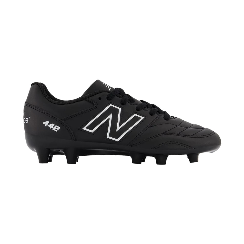 New Balance Kids 442 V2 Academy Jnr FG Soccer Cleats in Black Color