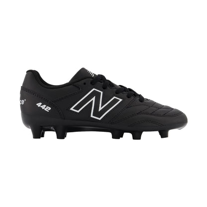New Balance Kids 442 V2 Academy Jnr FG Soccer Cleats in Black Color