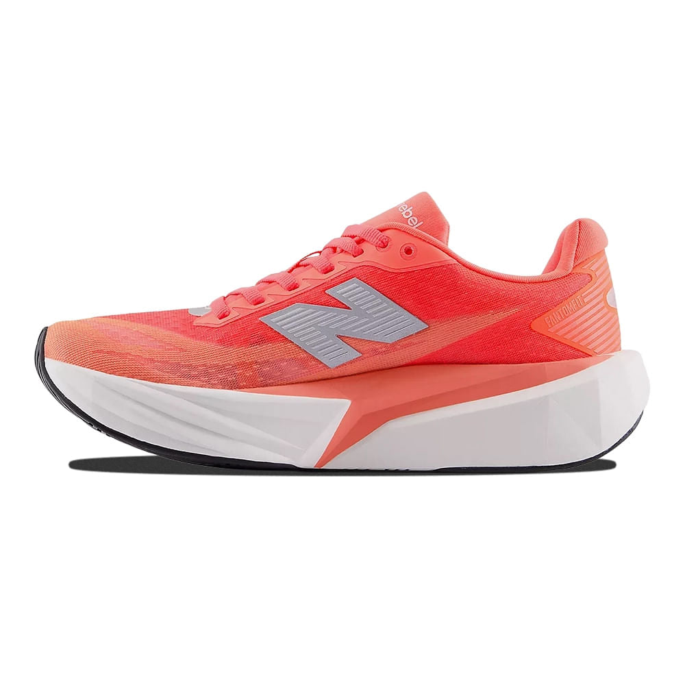 New Balance Womens FuelCell Rebel V5 Running Shoes in Red Color
