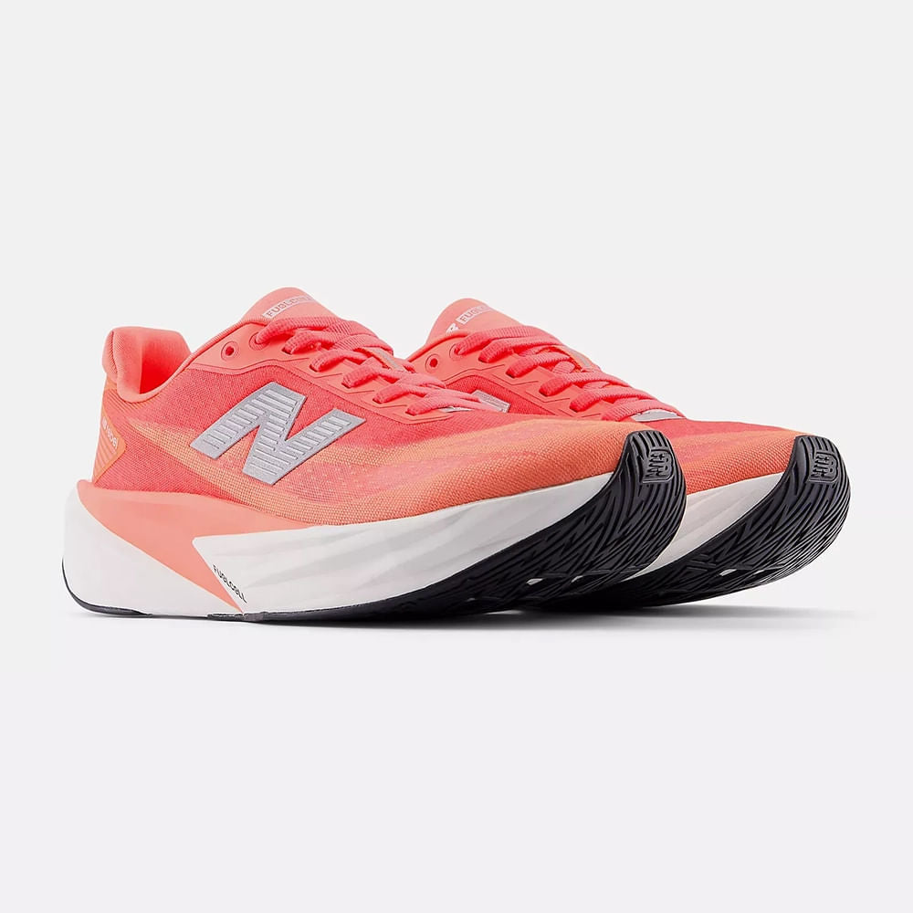 New Balance Womens FuelCell Rebel V5 Running Shoes in Red Color