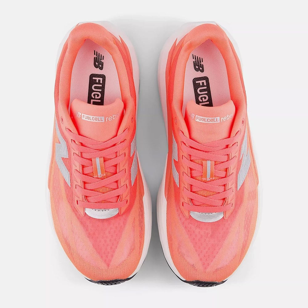New Balance Womens FuelCell Rebel V5 Running Shoes in Red Color