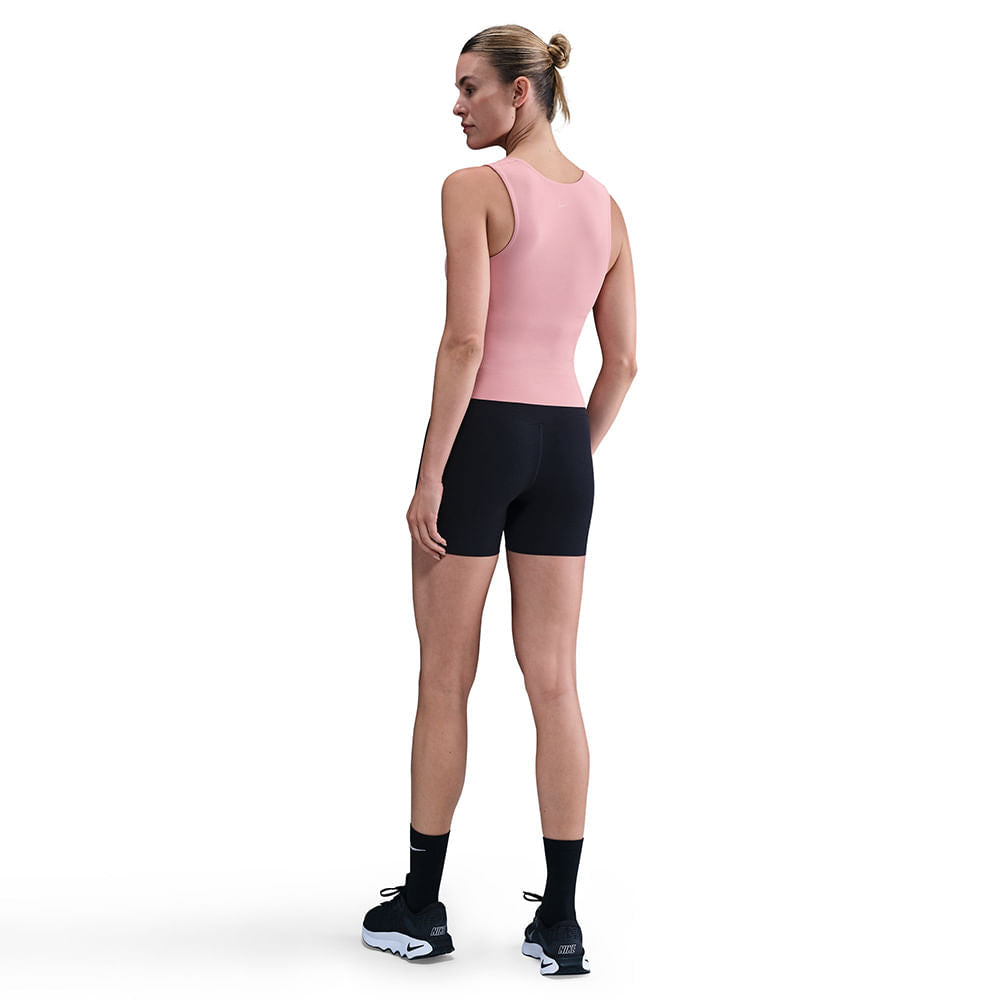 Nike Womens Zenvy Hw 5In Biker Sho Shorts in Black Color
