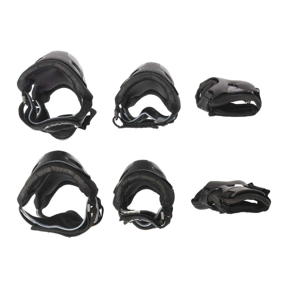 Rollerblade Unisex Skate Gear 3Pk Skateboarding Pads in Black Color