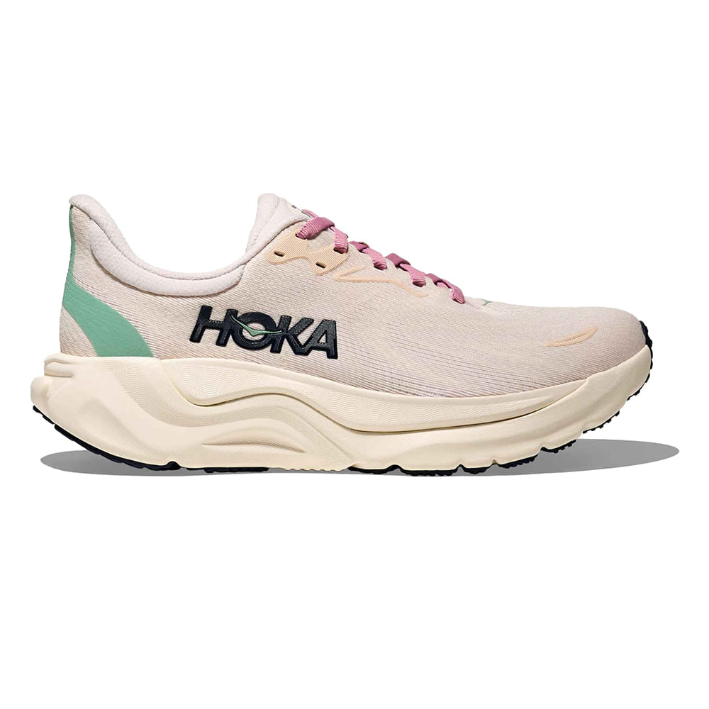 Hoka Womens Arahi 8 Running Shoes in White Color