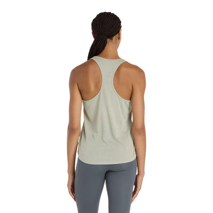 New Balance Womens Athletics Tank Tops in Green Color