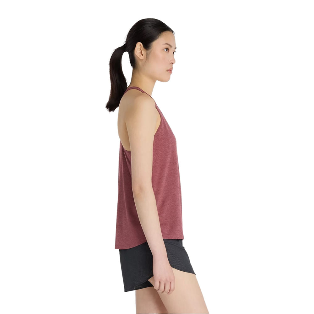 New Balance Womens Athletics Tank Tops in Red Color