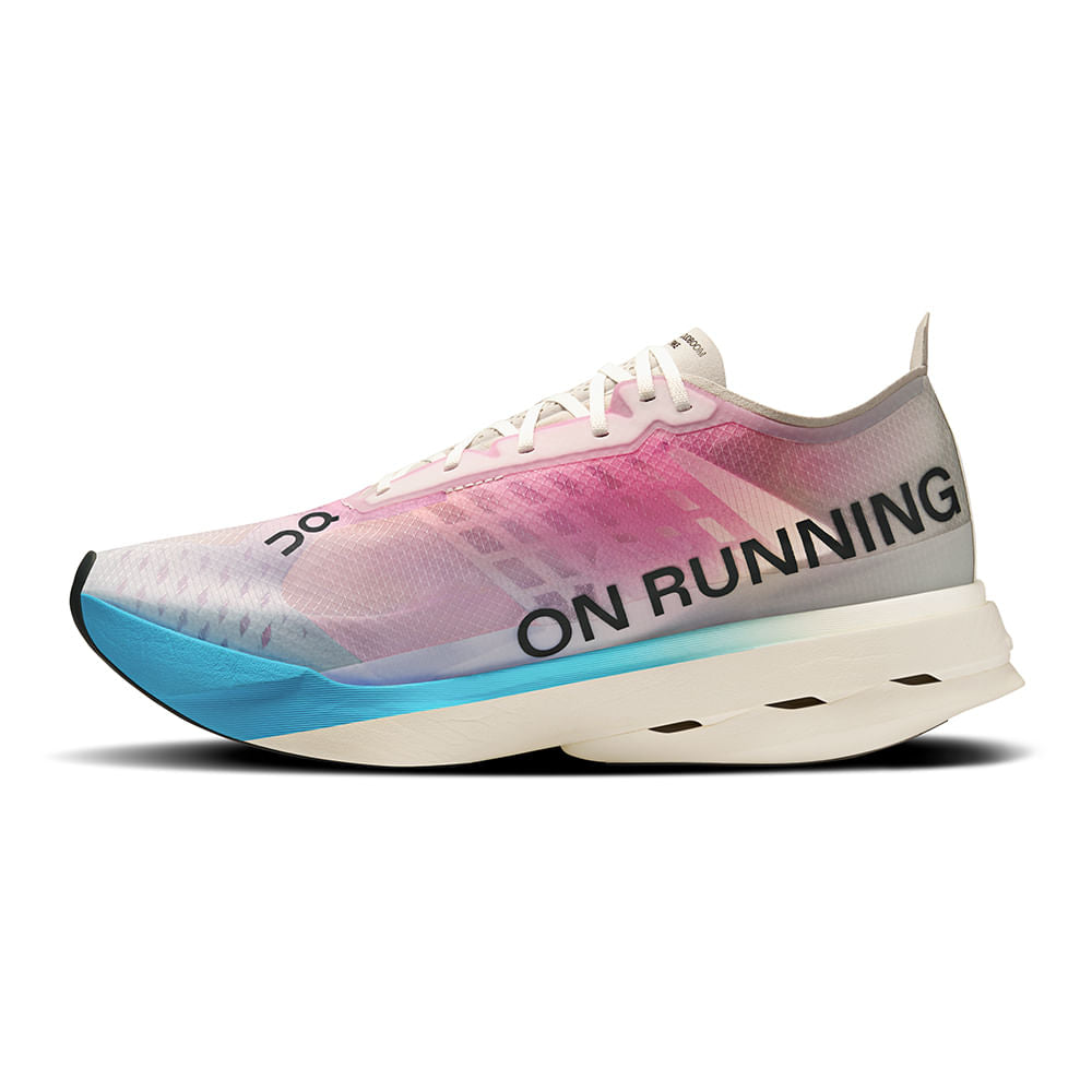 On Womens Cloudboom Strike Running Shoes in White Color
