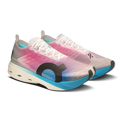 On Womens Cloudboom Strike Running Shoes in White Color
