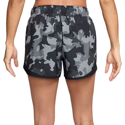 Nike Womens Tempo Df Mr 3In Camo Shorts in Black Color