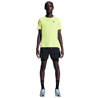 On Mens 5In Perf 2In1 Shorts in Black Color