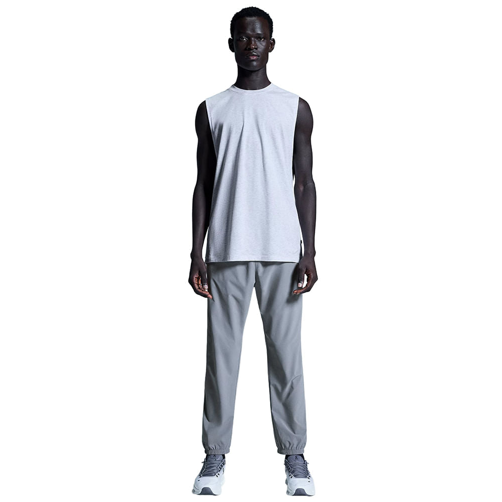 On Mens Focus Tank Tops in Grey Color