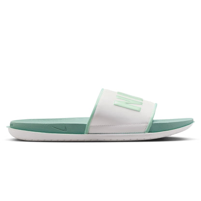 Nike Womens Offcourt Slides in Green Color