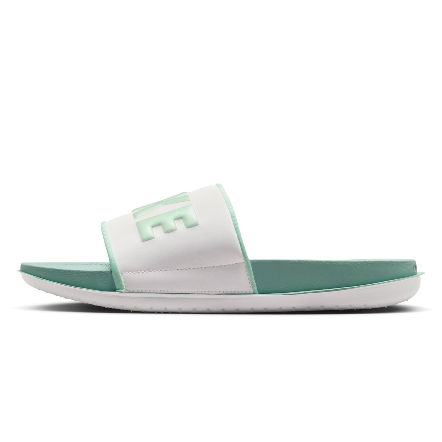 Nike Womens Offcourt Slides in Green Color