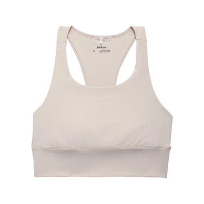 Prana Womens Luxara Rib Racerback B Tops in White Color