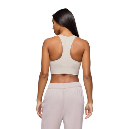 Prana Womens Luxara Rib Racerback B Tops in White Color