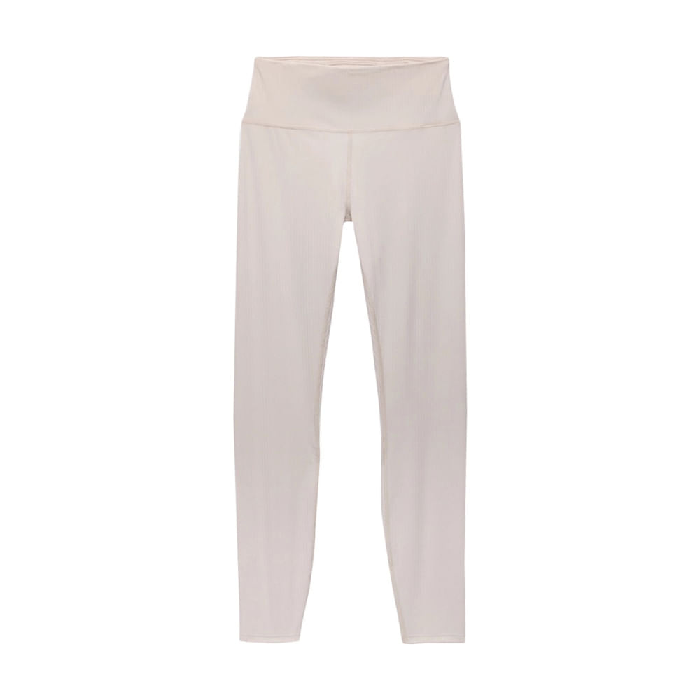 Prana Womens Luxara Rib 7/8 Legging Tights in White Color